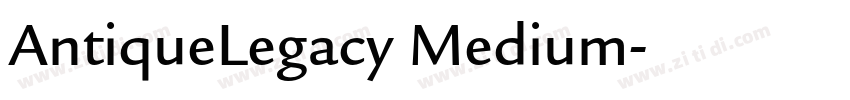 AntiqueLegacy Medium字体转换